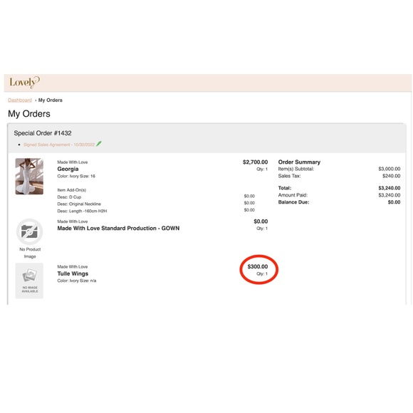 Detachable Wedding Dress Tulle Wings - Designed by 'Made With Love' Bridal - Picture 5 of 6